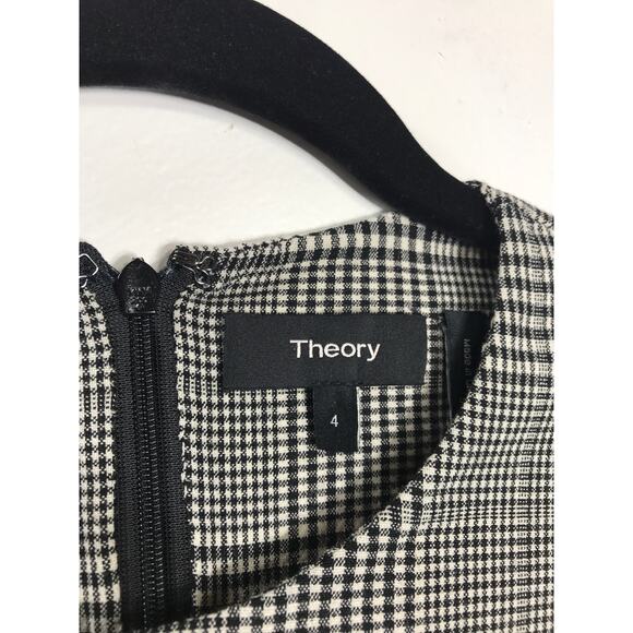 Theory Womens Clothing Lauret Portland Glen Check Top Workwear Classic Timeless - Picture 5 of 13
